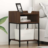 Bedside Cabinet Brown Oak 40 x 40 x 61 cm Engineered Wood 859478