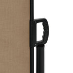 ZNTS Retractable Side Awning Taupe 100x1000 cm 4004694