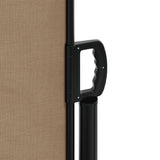 ZNTS Retractable Side Awning Taupe 100x1000 cm 4004694