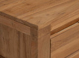TV Cabinet 110 x 30 x 35 cm Natural Solid Teak Wood 42024265