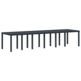 Garden Table Anthracite 350 x 100 x 74 cm Poly Rattan 3378524