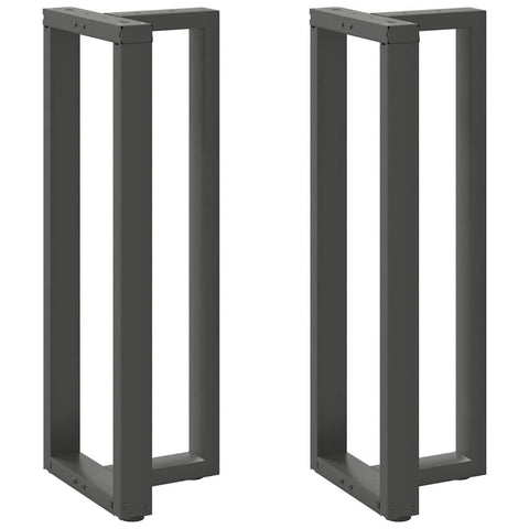 ZNTS Bar Table Legs T-Shaped 2 pcs Anthracite 40x35x cm Steel 4013098