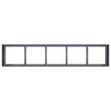 Planter Anthracite 200x40x40 cm Cold-rolled Steel 860684