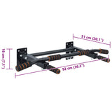 Pull Up Bar Black and Red 92 x 51 x 18 cm Powder-Coated Steel 42009161