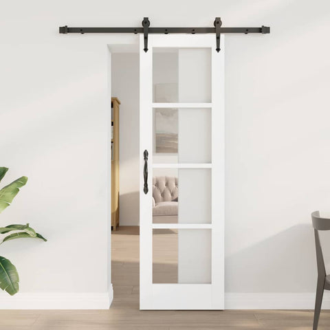 Sliding Door Manual ORKDAL White 61 x 198.5 cm Wood and metal 3332434