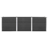 Garden Raised Bed Grey 300x50x91 cm WPC 318100