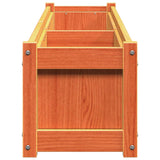 Garden Planters 2 pcs Wax Brown Solid Wood Pine 837499