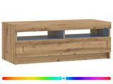 LED TV Cabinet Artisan Oak Engineered Wood 897884