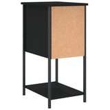 ZNTS Bedside Cabinet Black 32x42x70 cm Engineered Wood 826093