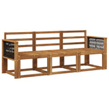 Outdoor Sofa Set 3 pcs Natural Solid Acacia Wood 3384950