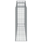 Arched Gabion Baskets 17 pcs 300x50x140/160 cm Galvanised Iron 3146750