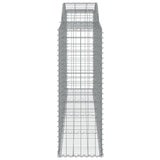 Arched Gabion Baskets 17 pcs 300x50x140/160 cm Galvanised Iron 3146750