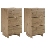 Bedside Cabinet 2 pcs Artisan Oak 33.5 x 34.5 x 60 cm 8011440