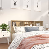 Headboard Cabinet Sonoma Oak 180x19x103.5 cm 811883
