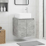 Wall-Mounted Sink Vanity Concrete Grey 49.5 x 41 x 63 cm 890405