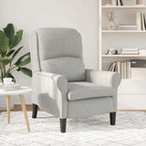 Armchair Light grey 76 x 94 x 102 cm Microfibre 42009871