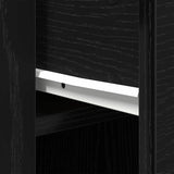 Desk with Drawer Black Oak 100 x 49 x 74 cm Engineered Wood 862804