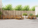 Outdoor Sofa Set 7 pcs Natural Solid Acacia Wood 3367242