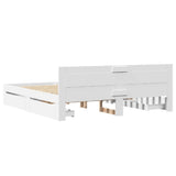 Bed Frame with Headboard without Mattress White 180x200 cm Super King 3295541