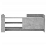 TV Cabinet Concrete Grey 100x35x40 cm Engineered Wood 848377