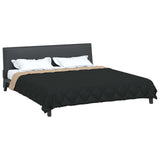 Full Year Duvet Black and Taupe 220 x 240 cm Microfiber 42025617