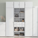 Highboard White 70x42.5x185 cm Engineered Wood 3281462