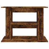 Aquarium Stand Smoked Oak 80x35x60 cm Engineered Wood 833580