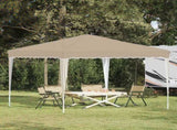 Pop-up Party Tent 288 x 288 x 245 cm Cream Oxford Fabric 42019746