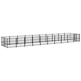 Outdoor Dog Kennel Steel 18.77 m 3124606