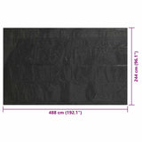 Pool Cover Black 488x244 cm PE 92169