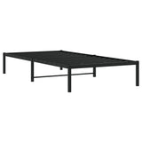 Metal Bed Frame without Mattress Black 100x200cm 373650