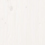 Bed Headboard White 125.5x4x100 cm Solid Pine Wood 817931