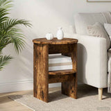 Side Cabinet Smoked Oak 40 x 50 cm Engineered Wood 899826