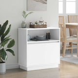 LED Sideboard White 71 x 34.5 x 75 cm Engineered Wood 869650