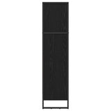 Book Cabinet Black Oak 60 x 30 x 121 cm Engineered Wood 886390