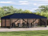 6 x 3 m Blue Polyester and Steel 190 3375988