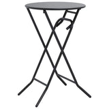 Garden Table Folding Anthracite 50 x 50 x 72 cm Metal 42010320