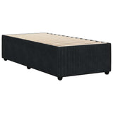Bed Frame without Mattress Black Single Velvet 3285043