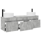 Bathroom Cabinet Set 3 pcs Concrete Grey 49 x 44.5 x 65.5 cm 3405780