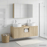 Bathroom Cabinet Set 4 pcs Sonoma Oak Engineered Wood 3406465
