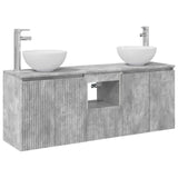 Bathroom Cabinet Set 3 pcs Concrete Grey 49.5 x 35 x 63 cm 3405620