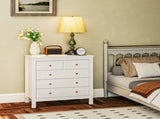 Elegant Chest of Five Drawers - White T3398P330519
