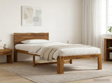 Single Bed Frame with Headboard ROSTOCK Natural 75 x 190 cm 903396