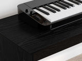 Keyboard Stand Black Oak 130 x 32 x 64 cm Engineered Wood 899480