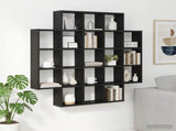 Wall Shelf Black Oak 100 x 13 x 100 cm Engineered Wood 8012245