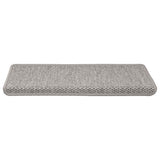 Stair Mat Set of 15 Silver 326883