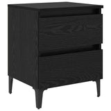Bedside Cabinet Black oak 40 x 35 x 50 cm Engineered wood 871922