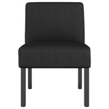 Slipper Chair Black Fabric 352459