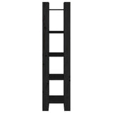 Book Cabinet/Room Divider Black 41x35x160 cm Solid Wood Pine 813873