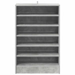 Shoe Cabinet Concrete Grey 60x35x92 cm Engineered Wood 808949